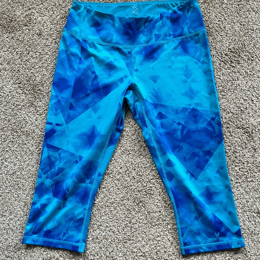 Zella Blue Patterned Leggings